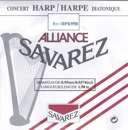 Harfensaiten Savarez Alliance 0,45 mm rot 100 cm