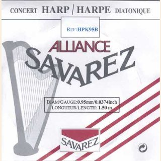 Harfensaiten Savarez Alliance 0,50 mm schwarz 100 cm