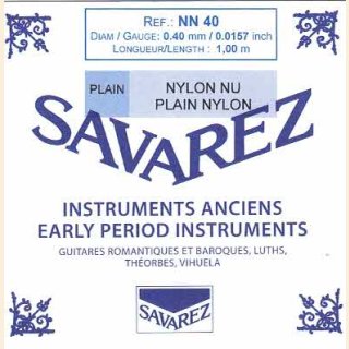 Nylon rectified Savarez 100 cm 0,40 mm