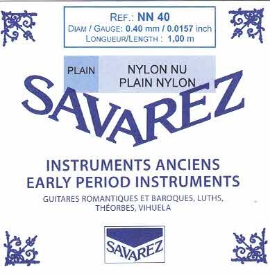 Nylon rectified Savarez 100 cm 0,44 mm