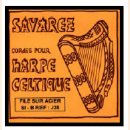 Savarez harp bass silk & steel silverplated wound...