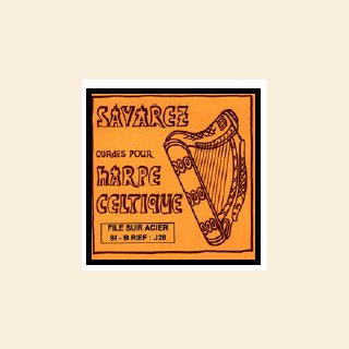 Savarez harp bass silk & steel silverplated wound 27