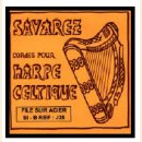 Savarez harp bass silk & steel silverplated wound 28