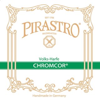 Pirastro Chromcor für Volksharfe - Stahl-versilbert/Kupfer mittel F / 5.  Okt.
